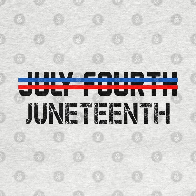 Juneteenth Not July Fourth by hallyupunch